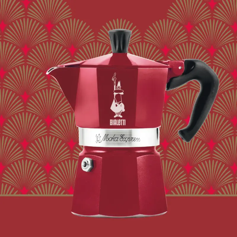 Bialetti Moka Express Red 3 cup