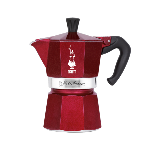 Bialetti 3 cup Moka Express Red Decò Glamour Limited Edition Quists Coffee Quists Coffee