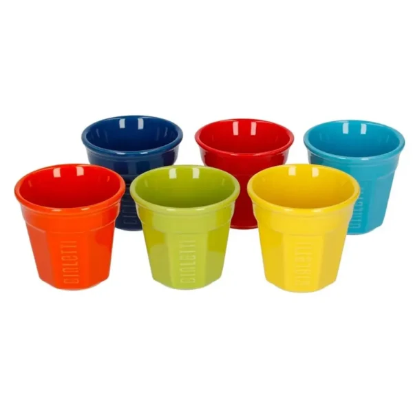 Bialetti Set of 6 Bicchierini Espresso Cups