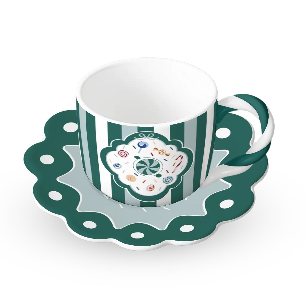 Bialetti Candyland Cups & saucers (set of 4) - Image 2