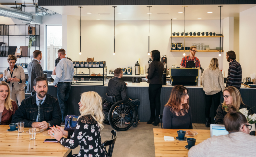 Busy Coffee Cafe